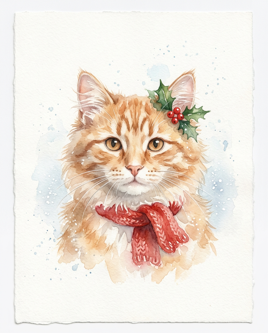 Winter Watercolor style example